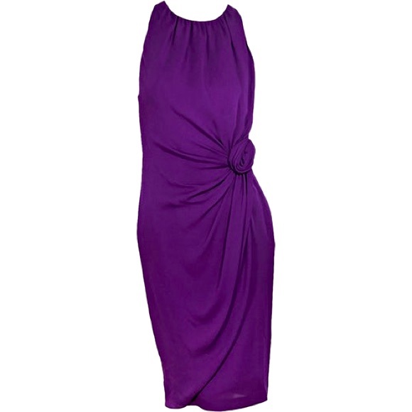 EUC Moschino Cheap And Chic dress Purple, Silk sz8 - Picture 1 of 15